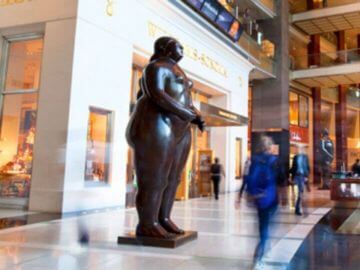 鑄銅歐式胖女人《懶人》雕塑定制