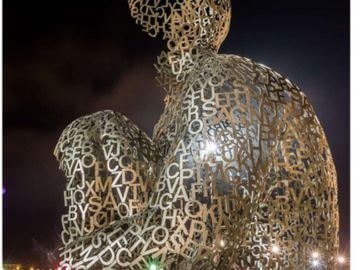 浙江不銹鋼鏤空人物雕塑