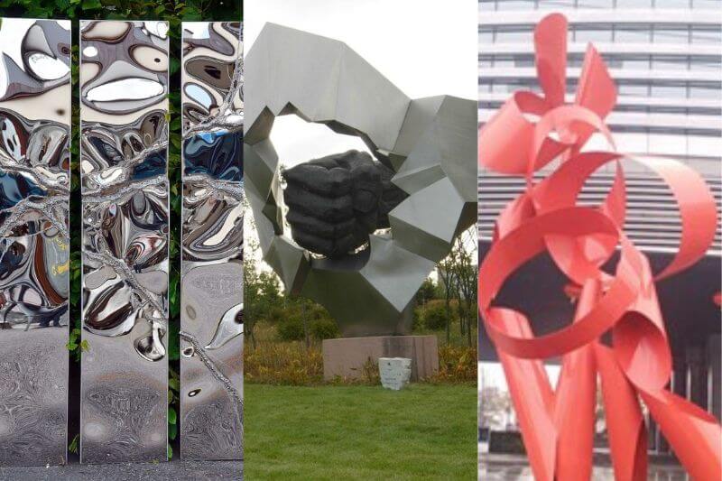 不銹鋼雕塑的常見工藝分享——拉絲、鏡面、烤漆