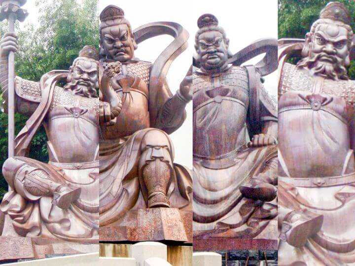 福建佛教四大天王銅雕塑