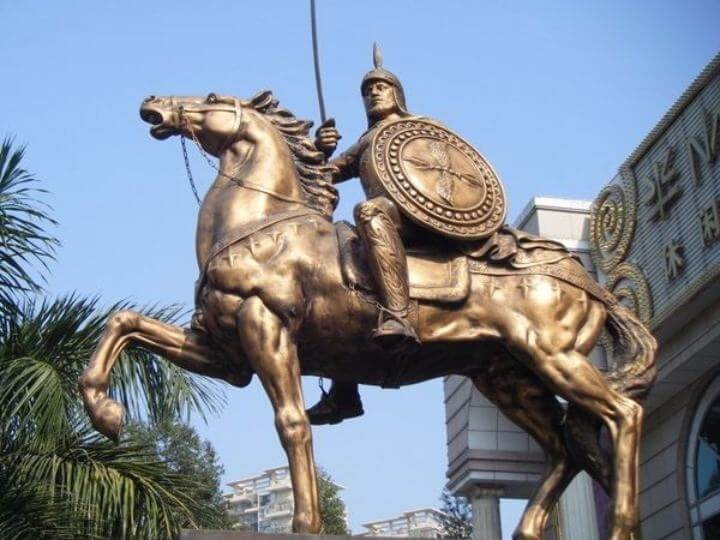 歐洲黃銅雕塑 《騎士和馬》定制