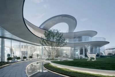 私人會(huì)所不銹鋼麋鹿雕塑