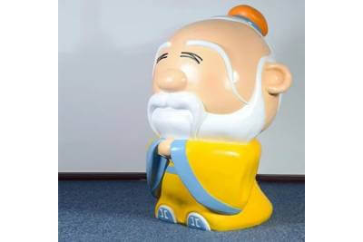 幼兒園玻璃鋼孔夫子卡通雕塑