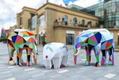 海寧幾何切面動(dòng)物雕塑