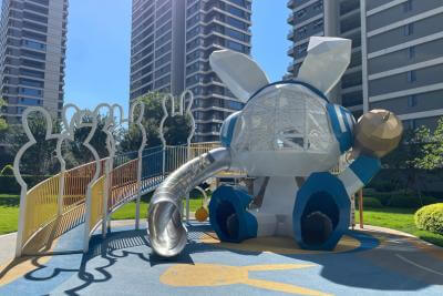 余姚幼兒園不銹鋼滑梯雕塑