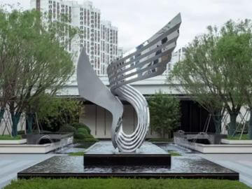 寧德不銹鋼創(chuàng)意水景雕塑